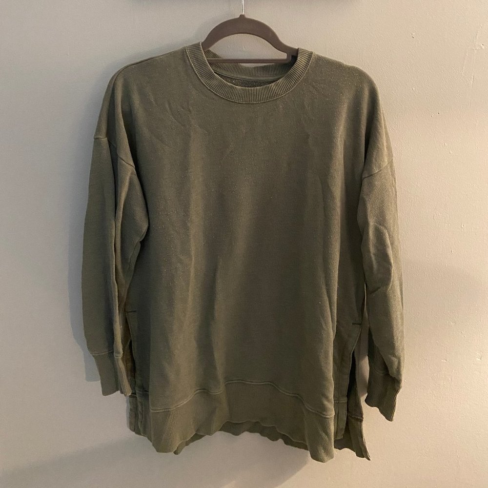AERIE Green Sweatshirt (XS)